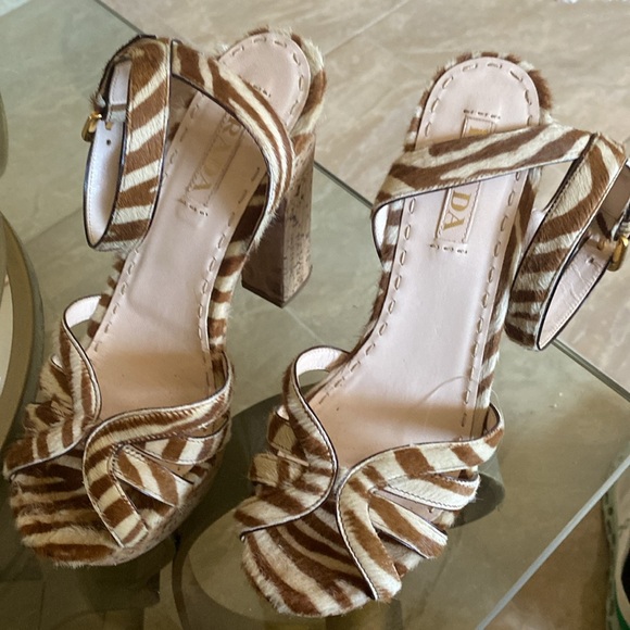 Prada Animal Print Platforms - Picture 3 of 17